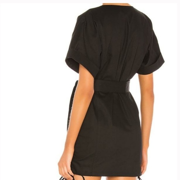 Lovers + Friends Ashwood Mini Dress Ebony Black Zip Front Small - Picture 3 of 7